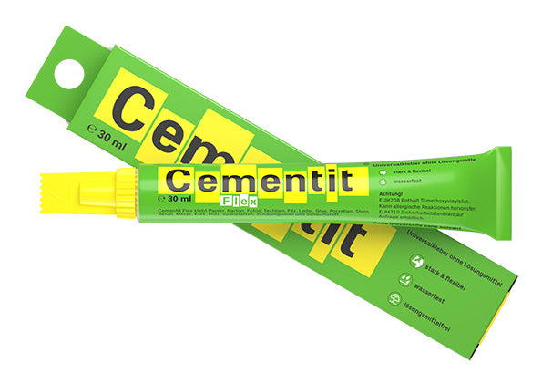 Cementit Flex Alleskleber – permanent, transparent, lösemittelfrei, wasserfest, 30 ml