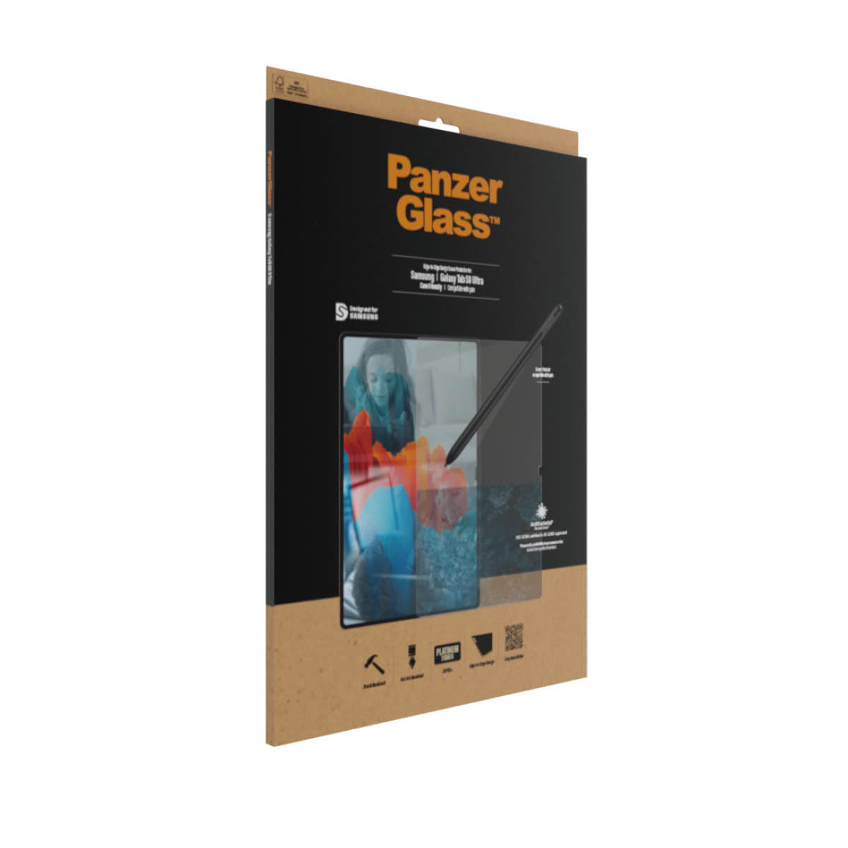 PanzerGlass Displayschutz, gehärtetes Glas – für Galaxy Tab S9 Ultra/S8 Ultra – 1er-Pack
