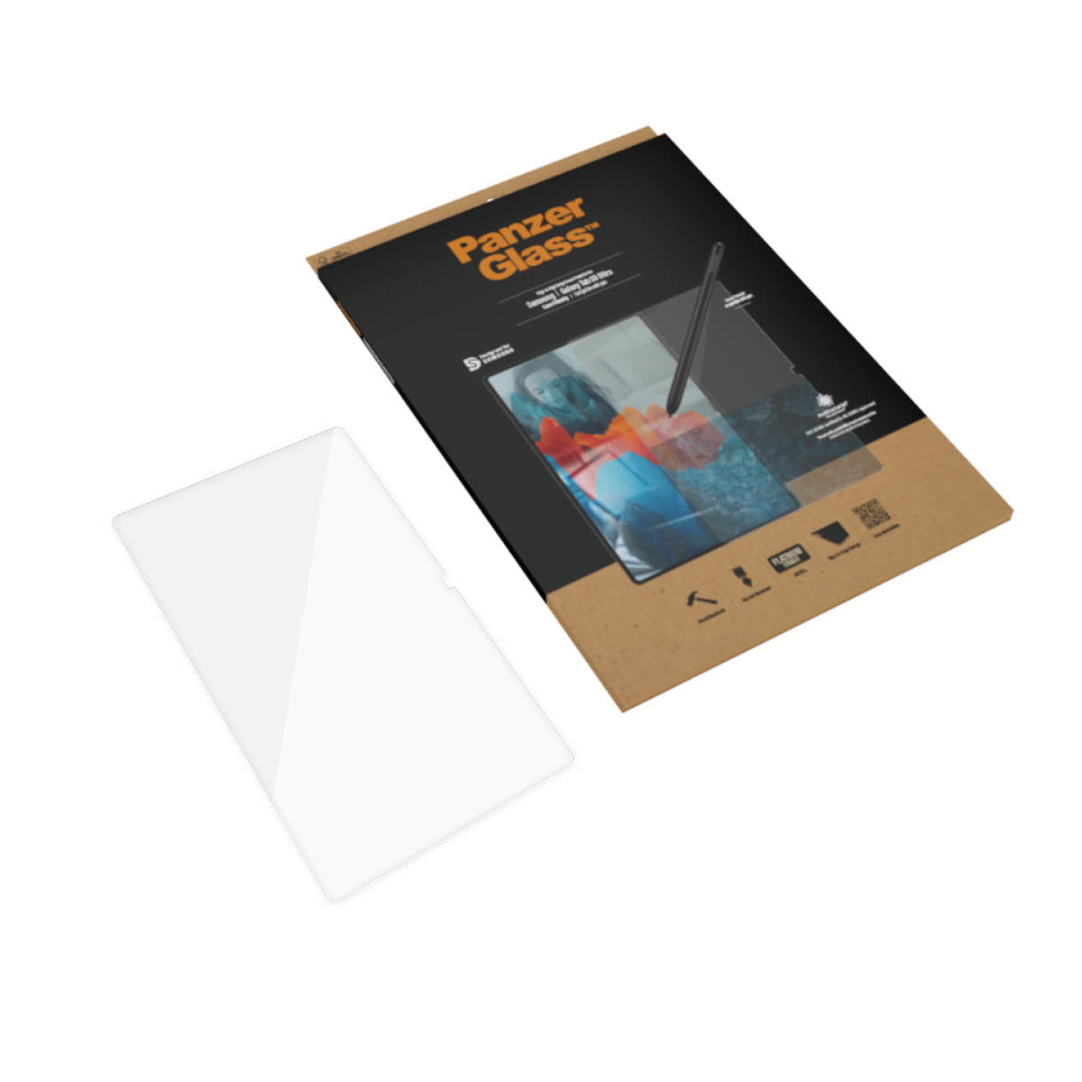 PanzerGlass Displayschutz, gehärtetes Glas – für Galaxy Tab S9 Ultra/S8 Ultra – 1er-Pack