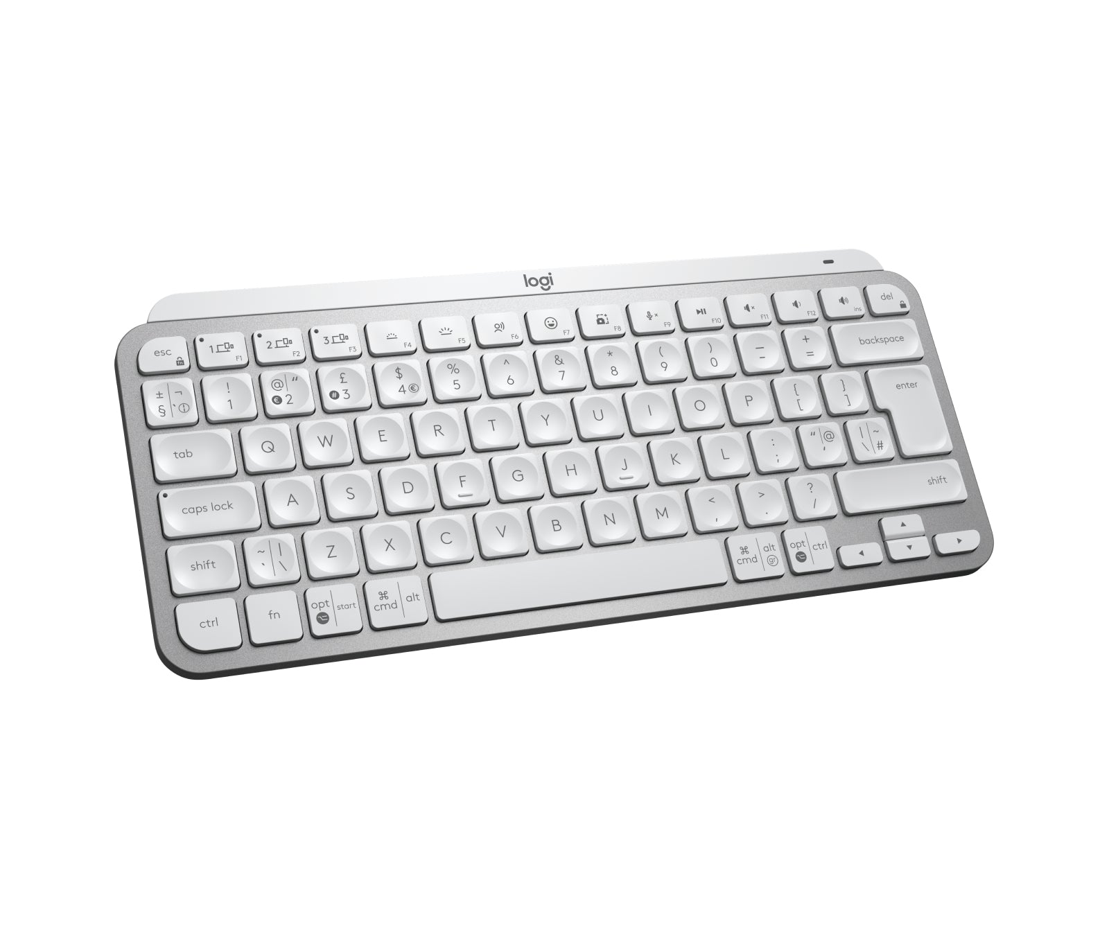 Logitech MX Keys Mini für Business – Tastatur, UK-Layout (EN), 60%, Grau