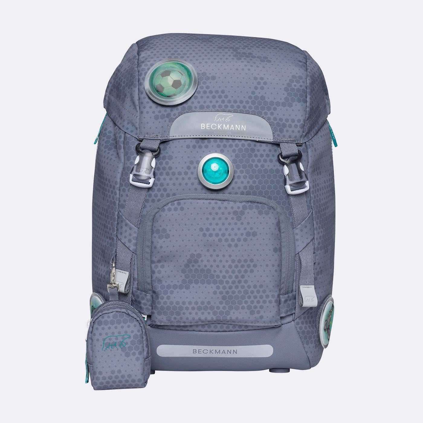 Beckmann Schulrucksack Classic – Game On – mit Leuchteffekt