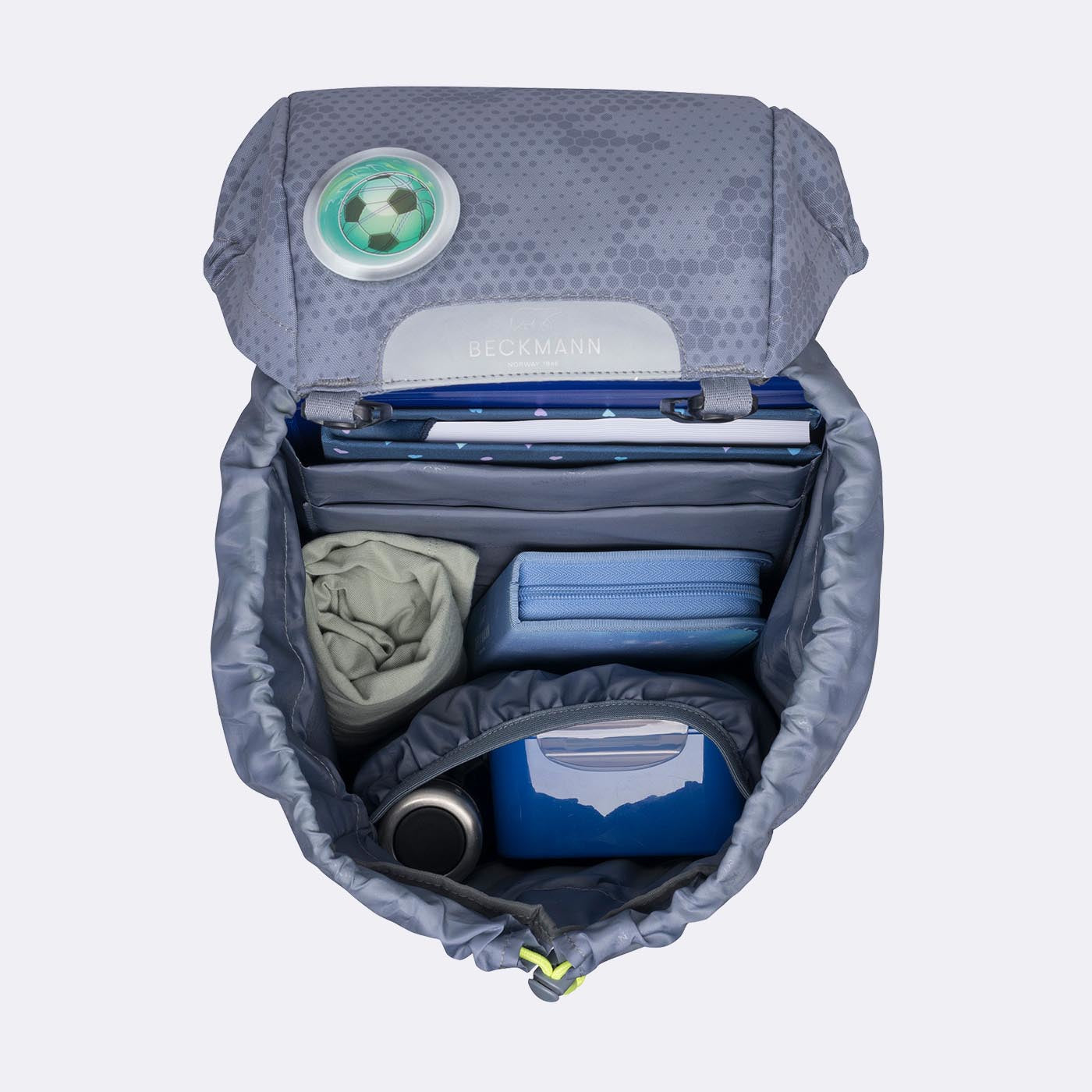 Beckmann Schulrucksack Classic – Game On – mit Leuchteffekt