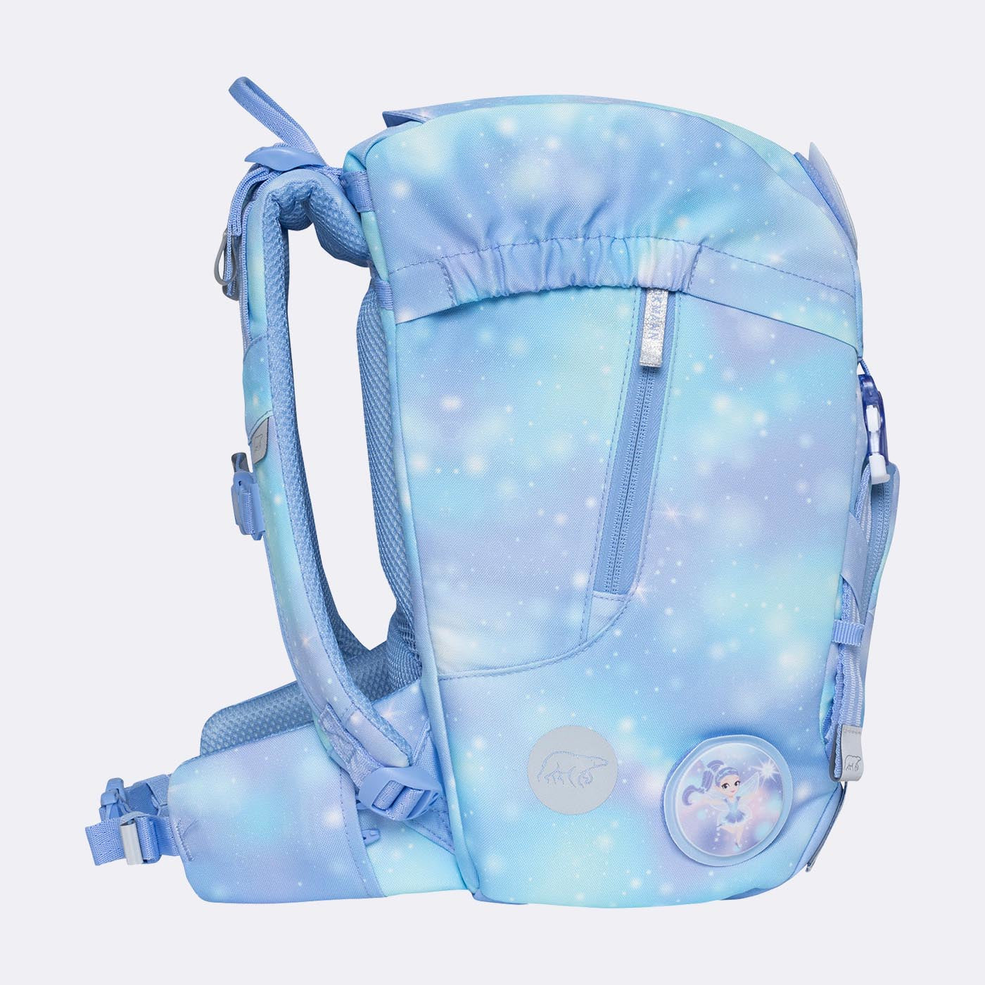 Beckmann Schulrucksack Classic – Star Princess – mit Leuchteffekt