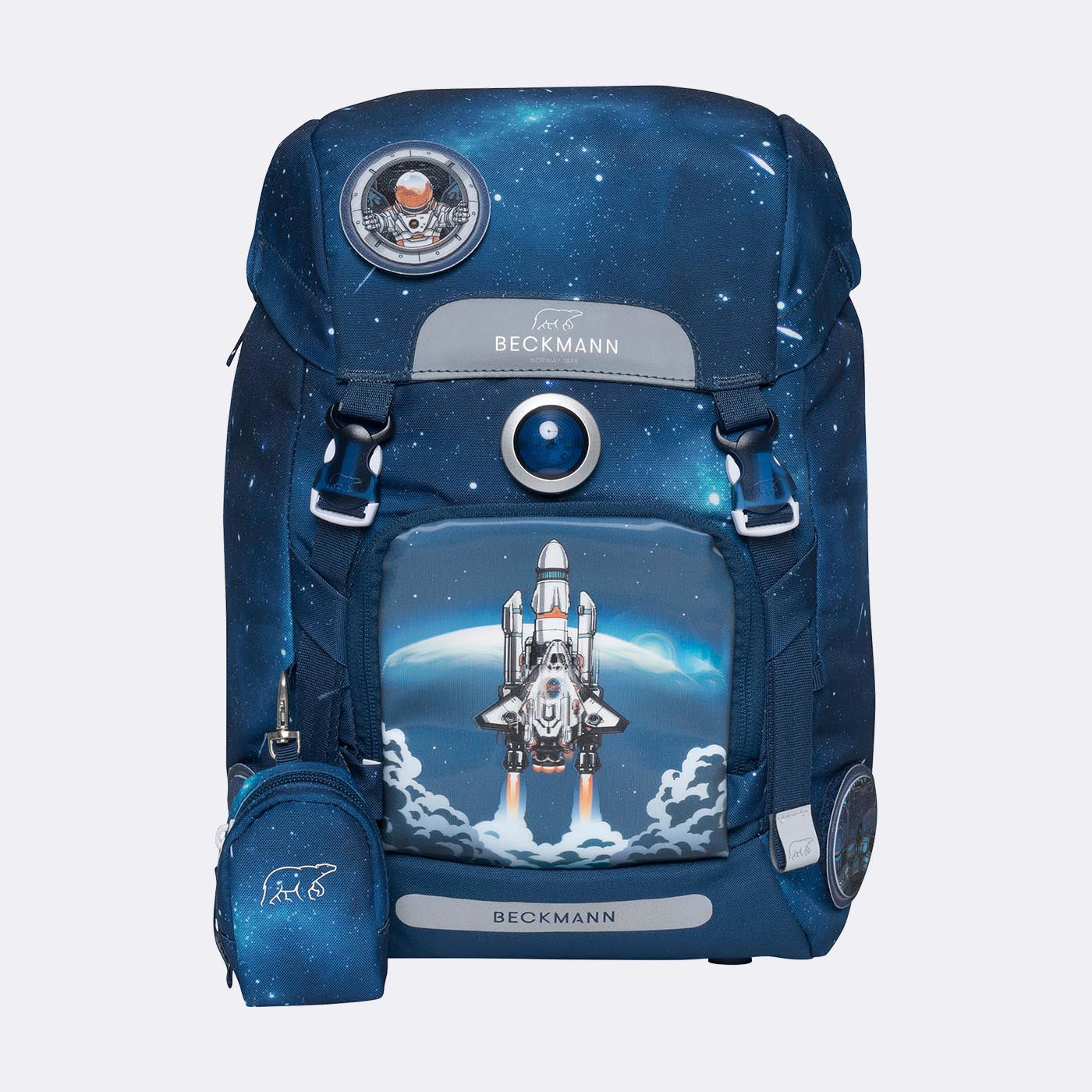 Beckmann Classic Schulrucksack 1st – Space Mission – aus recycelten PET-Flaschen – 22 l