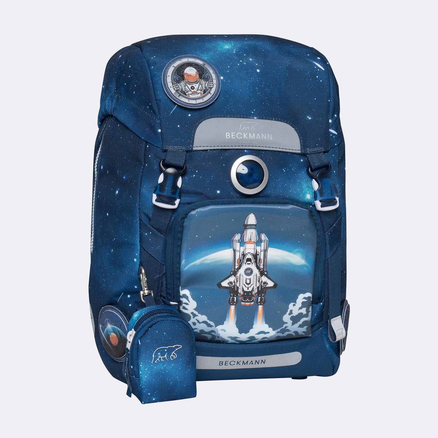 Beckmann Classic Schulrucksack 1st – Space Mission – aus recycelten PET-Flaschen – 22 l