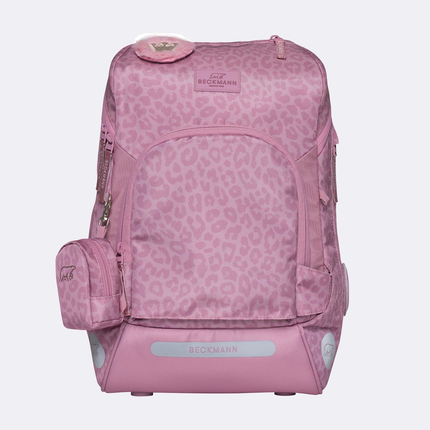 Beckmann Schulrucksack Active Air Flx – Furry, mit Wendepailletten – 26×39×22 cm