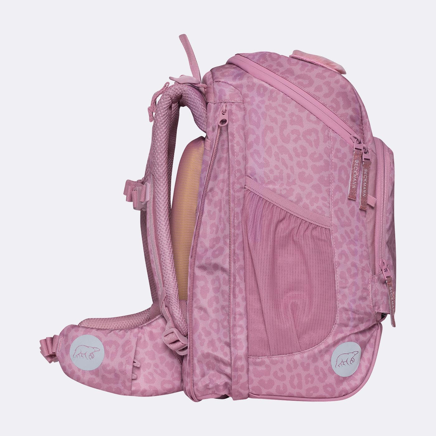Beckmann Schulrucksack Active Air Flx – Furry, mit Wendepailletten – 26×39×22 cm