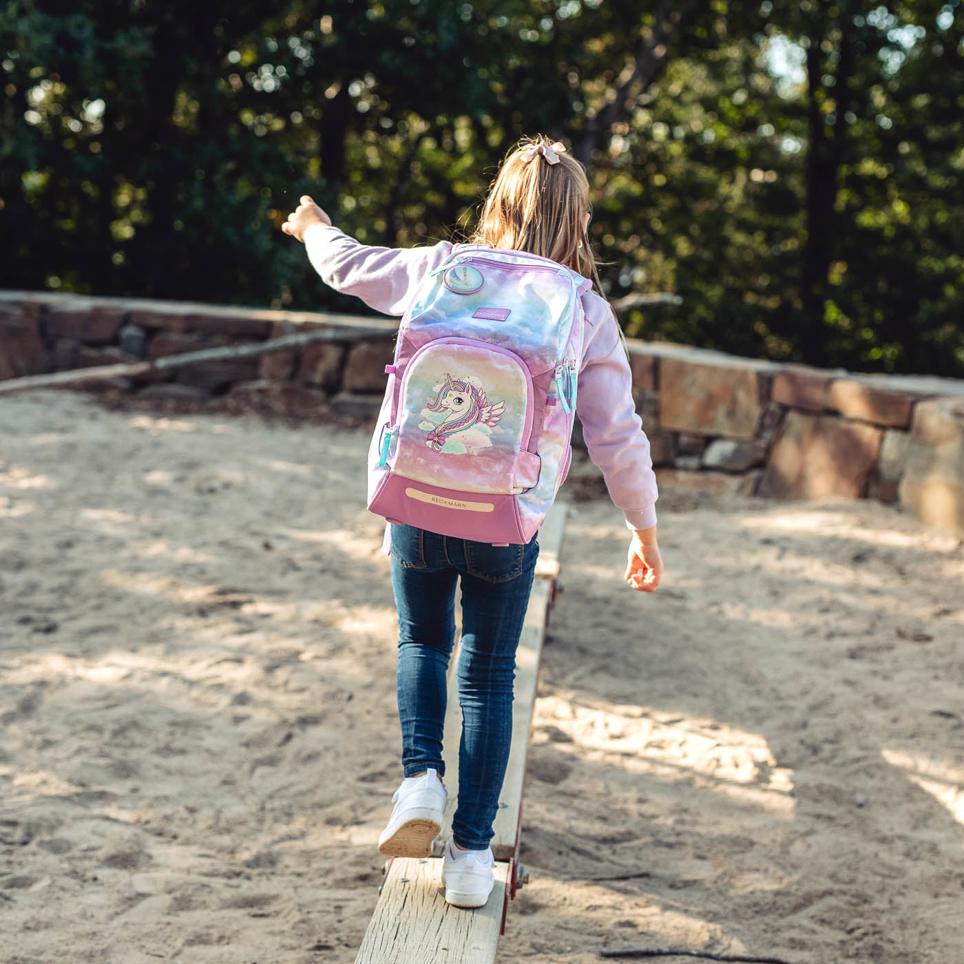 Beckmann Schulrucksack Active Air Flx – Unicorn – Recycelte Materialien