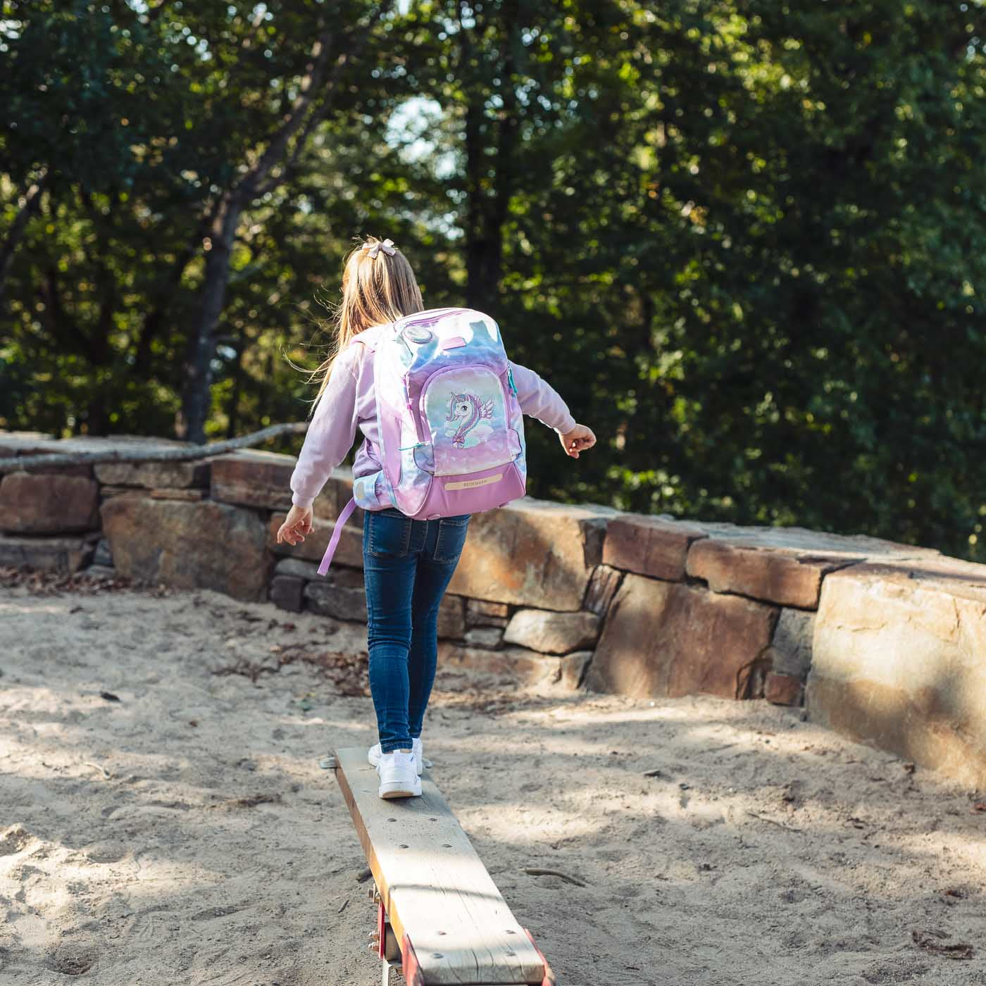 Beckmann Schulrucksack Active Air Flx – Unicorn – Recycelte Materialien