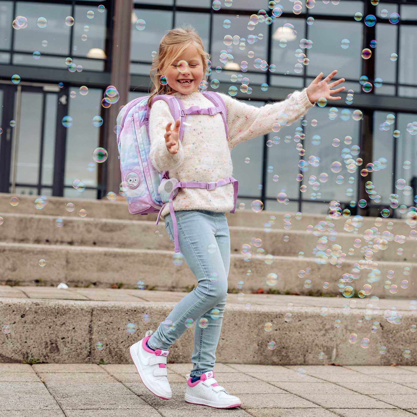 Beckmann Schulrucksack Active Air Flx – Unicorn – Recycelte Materialien