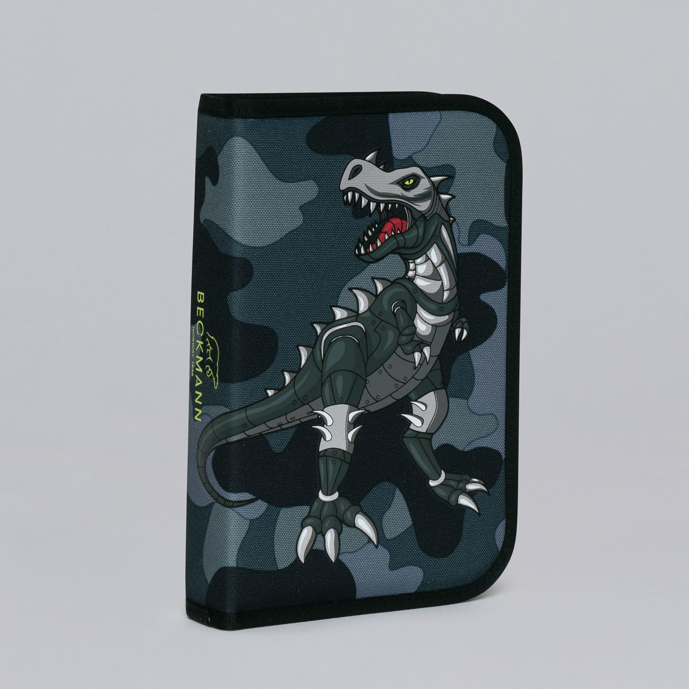 Beckmann Classic 1st Schüleretui, gefüllt, 21-teilig – Camo Rex – Kunststoff – 20,5 × 13,3 × 3,8 cm