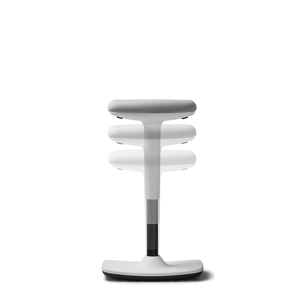 Trendoffice To-Swift 9299 Kvw Hocker – Sitzhöhe 50–75 cm, Weiss