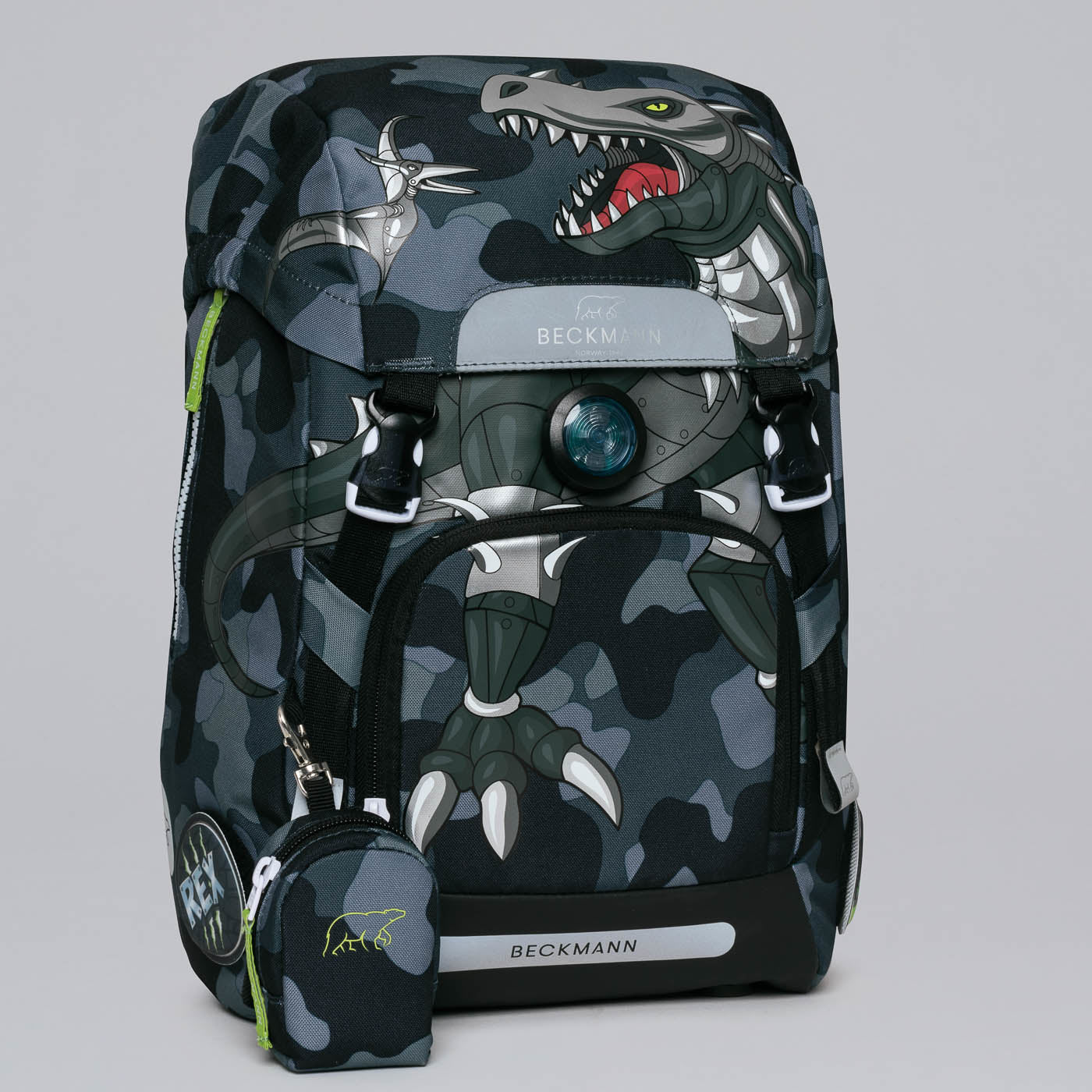 Beckmann Schulrucksack – Camo Rex