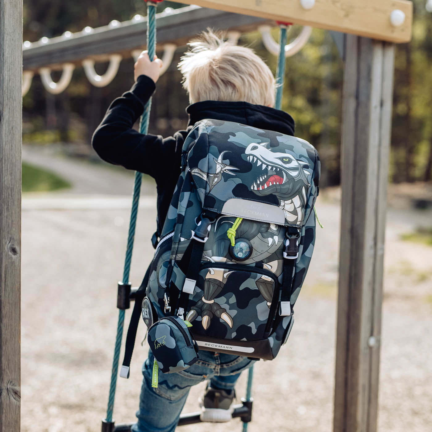 Beckmann Schulrucksack – Camo Rex