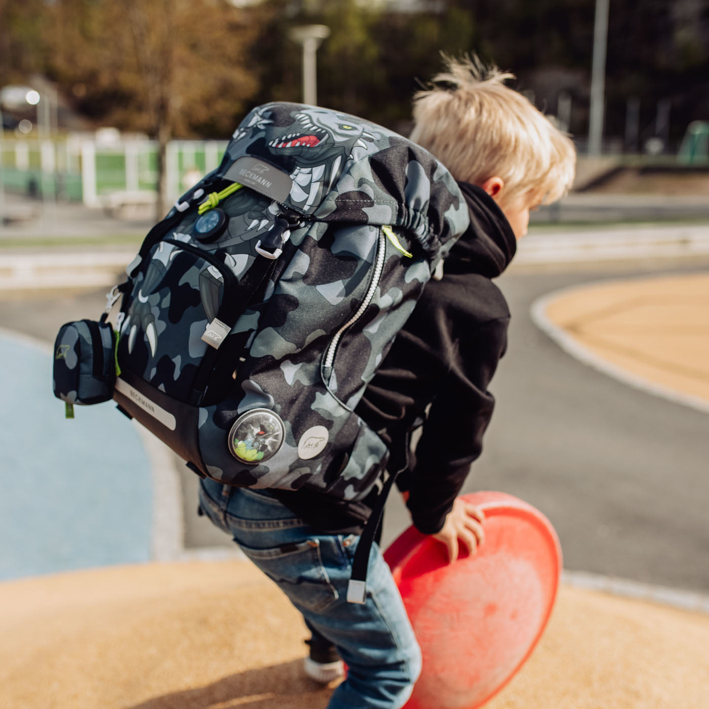 Beckmann Schulrucksack – Camo Rex