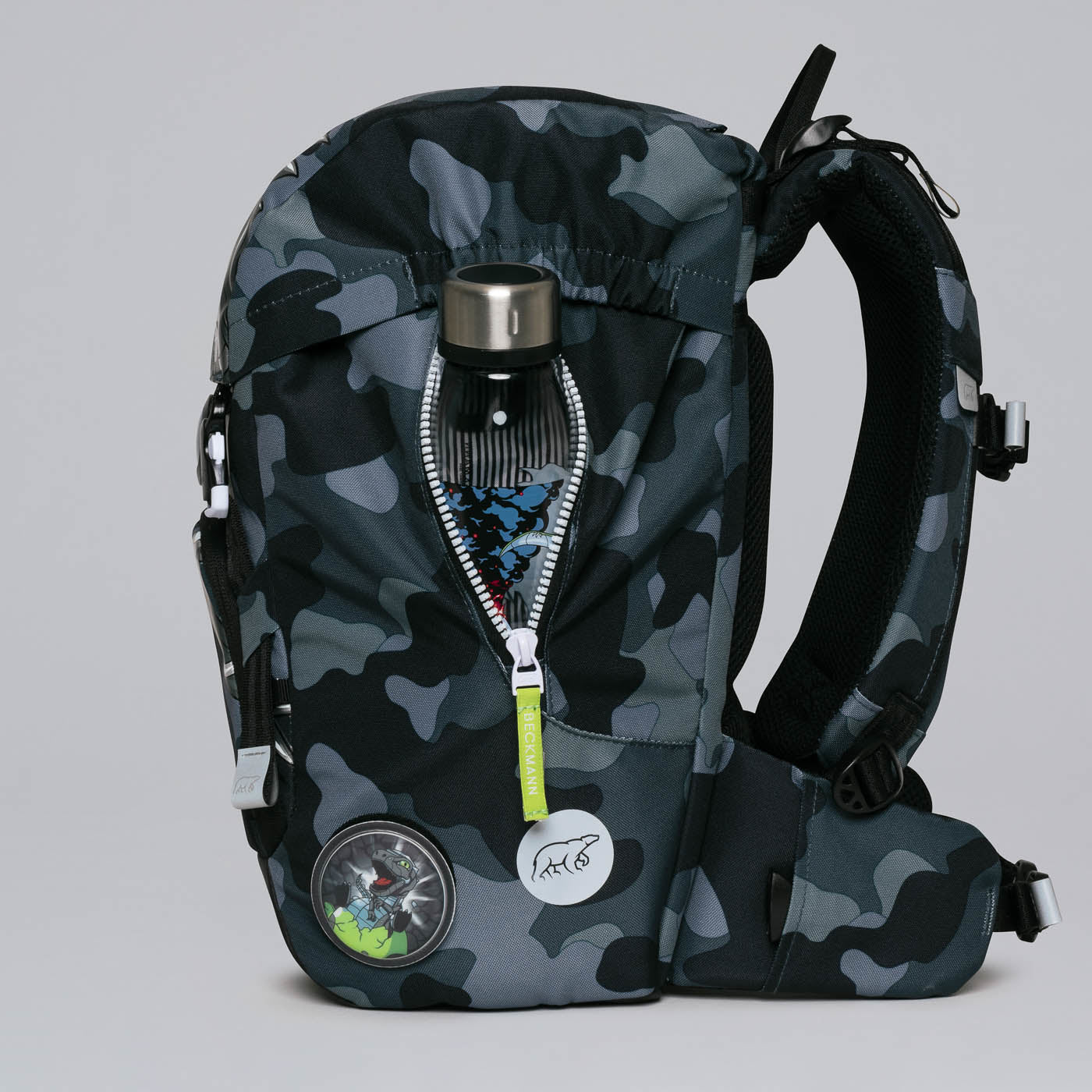 Beckmann Schulrucksack – Camo Rex