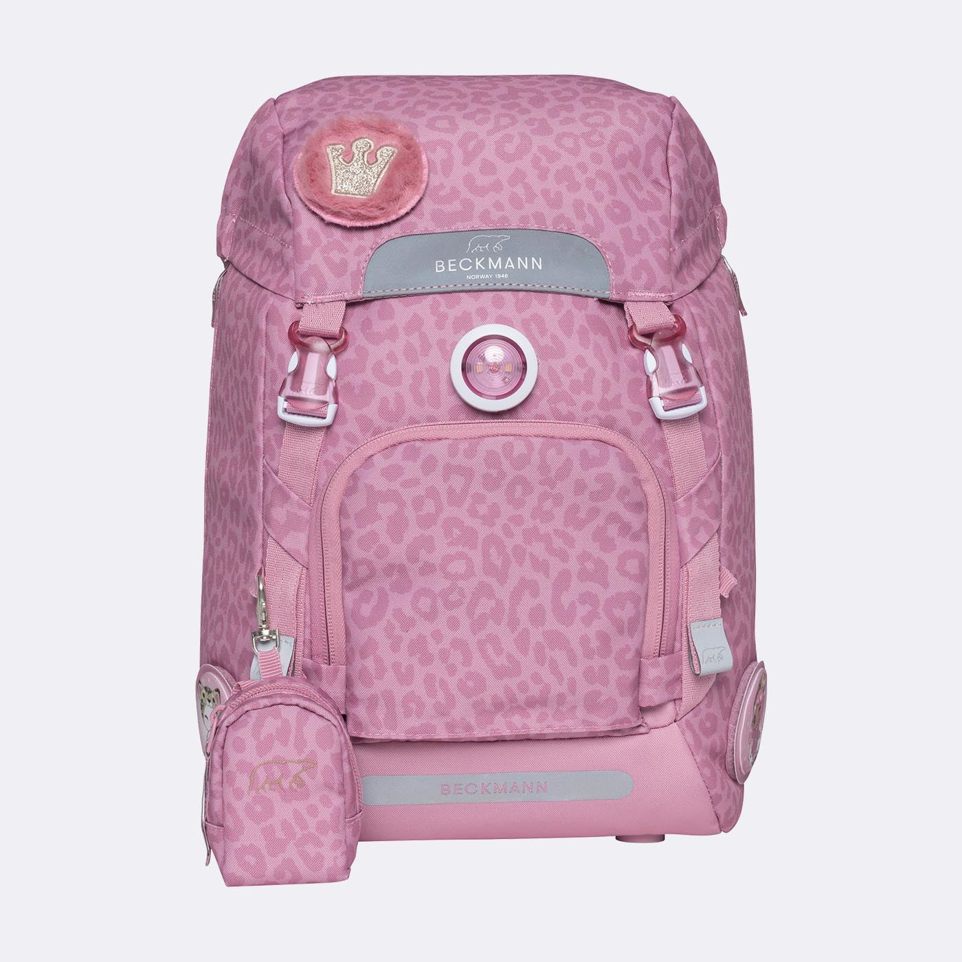 Beckmann Classic 1st Schulrucksack – Furry – mit Wendepailletten