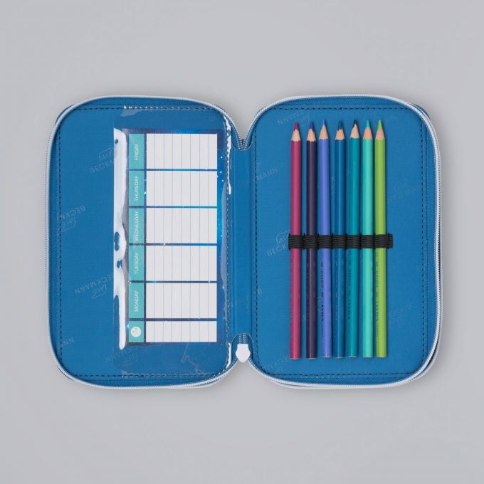 Beckmann Classic 1st Etui Triple, gefüllt – Galaxy – Kunststoff – 13,0 × 20,5 × 7,0 cm