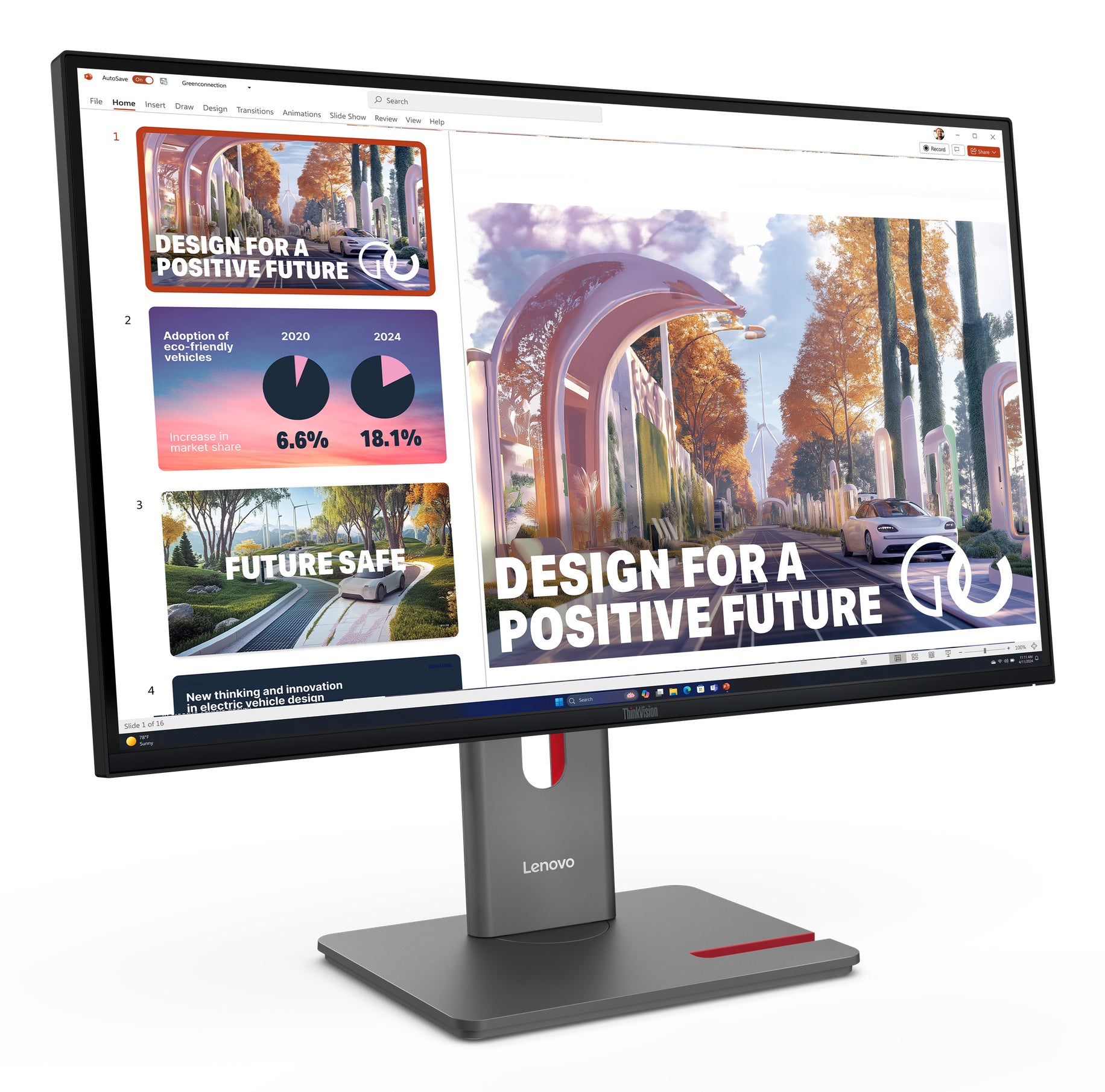 Lenovo ThinkVision P27q-40 LED Monitor, 27", 2560 × 1440 (WQHD)