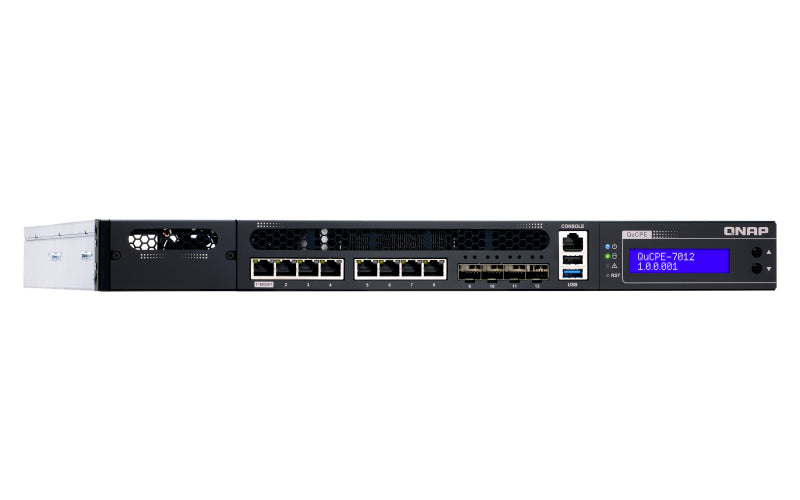 QNAP QuCPE-7012 SFF – Intel Xeon D-2166NT, 32 GB RAM, QNE Network
