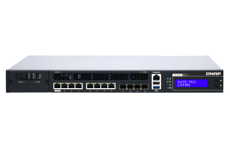 QNAP QuCPE-7012 SFF – Intel Xeon D-2166NT, 32 GB RAM, QNE Network