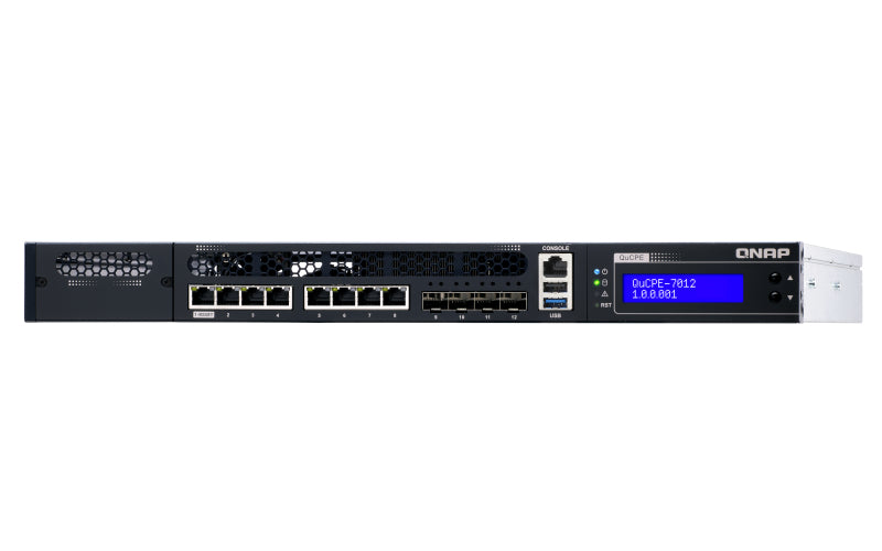 QNAP QuCPE-7012 SFF – Intel Xeon D-2166NT, 32 GB RAM, QNE Network