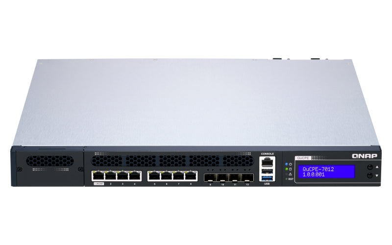 QNAP QuCPE-7012 SFF – Intel Xeon D-2166NT, 32 GB RAM, QNE Network
