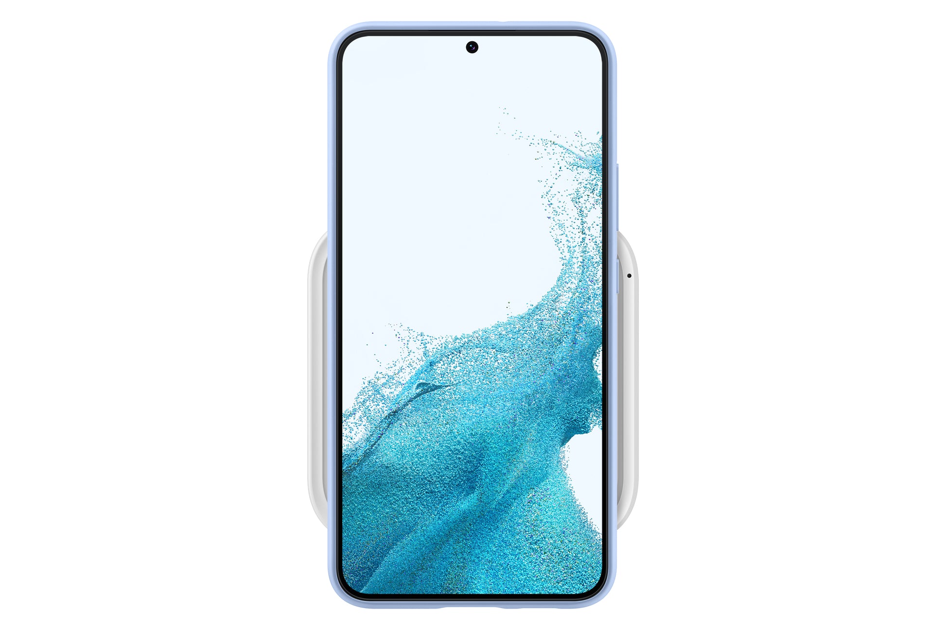 Samsung EP-P2400 Kabelloses Ladegerät – Qi – für Qi-kompatible Smartphones, Galaxy Buds – Weiss