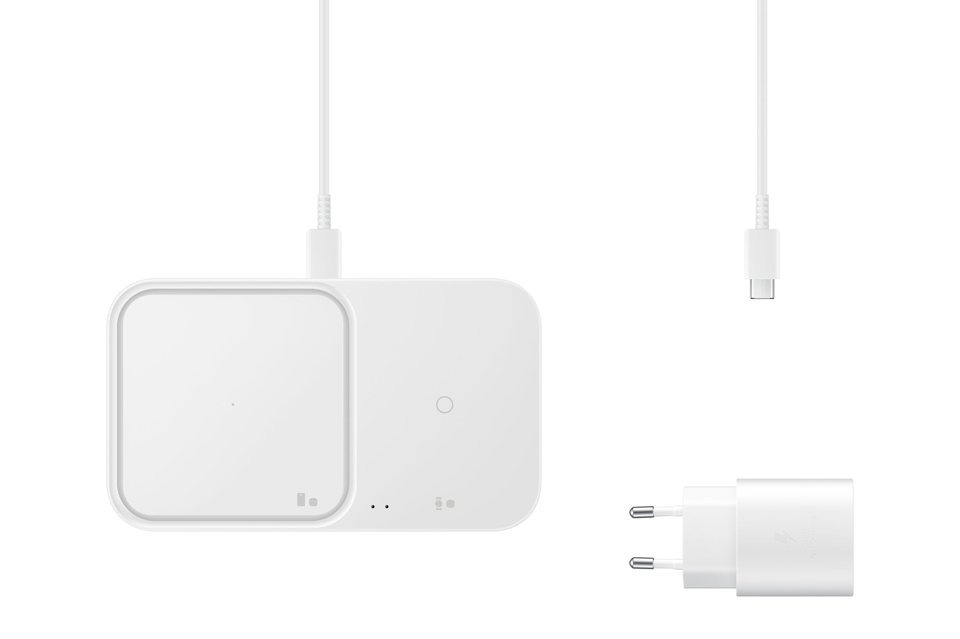 Samsung EP-P5400 Ladestation – 15 W, Qi, 2× gleichzeitig – für Smartphones, Galaxy Buds, Galaxy Watch
