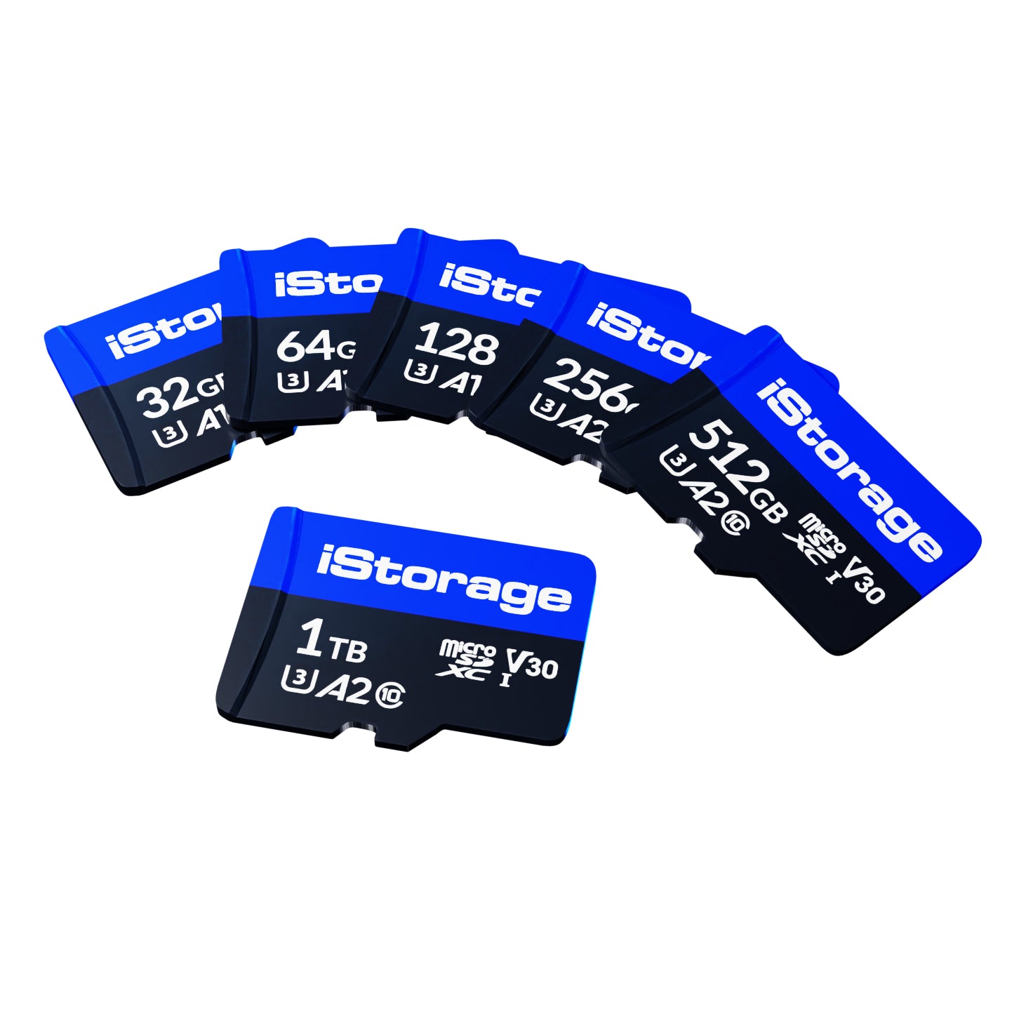 iStorage microSDXC 64 GB – UHS-III, Klasse 10, U3, V30, A1, 100/95 MB/s