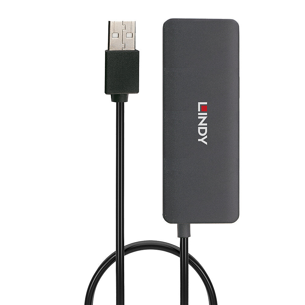 Lindy 42986 USB-Hub – USB 2.0, 4× USB-A