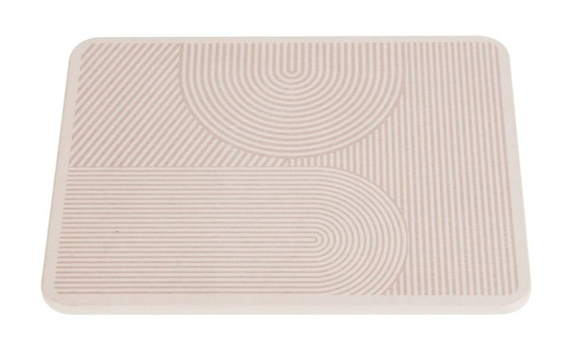 Wenko – Abtropfmatte 40 × 30 × 0,9 cm, Silikon, Beige