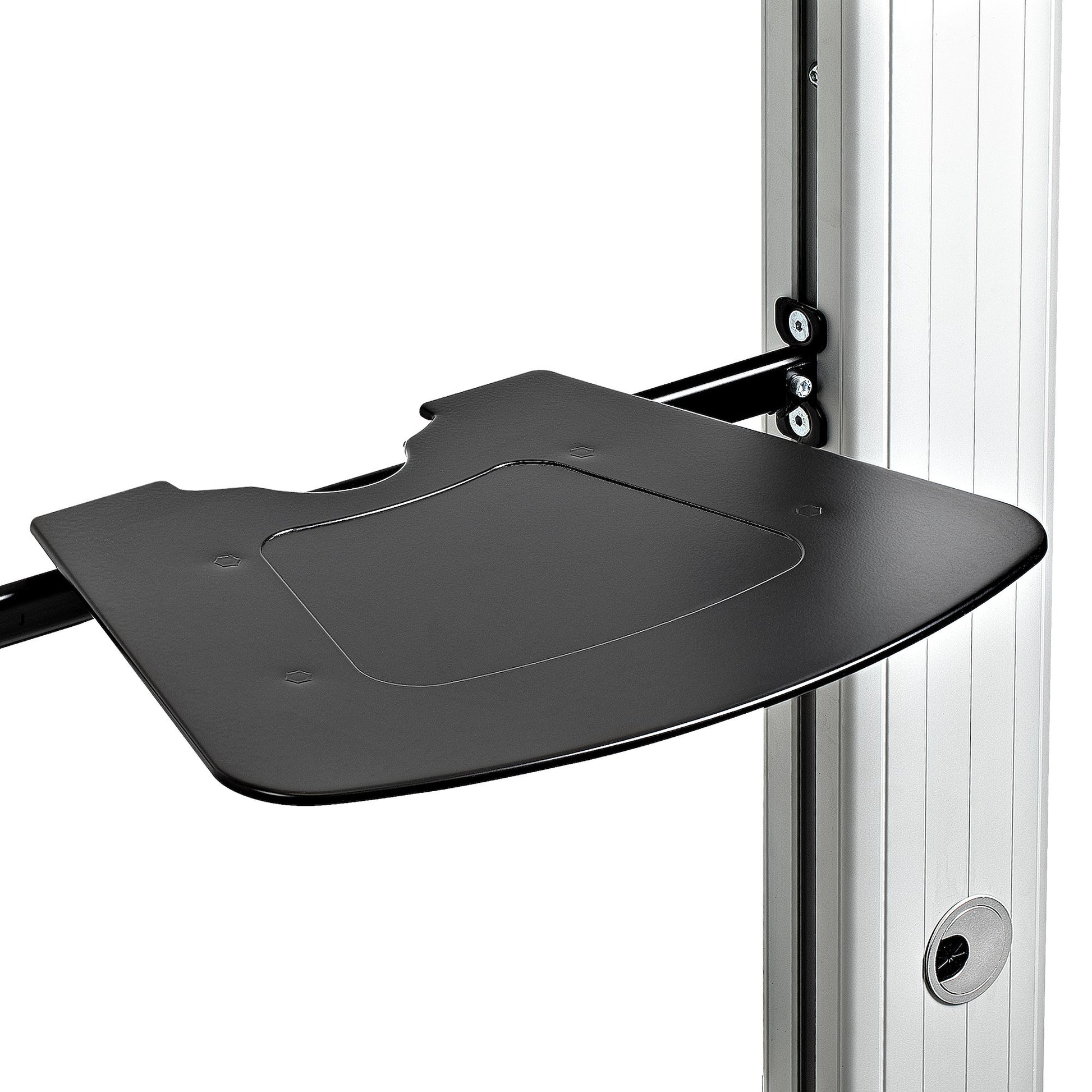 StarTech.com TV-Wagen – 37–60" – VESA 200×200–600×400 – bis 100 kg, Höhenverstellbar – Schwarz/Silber