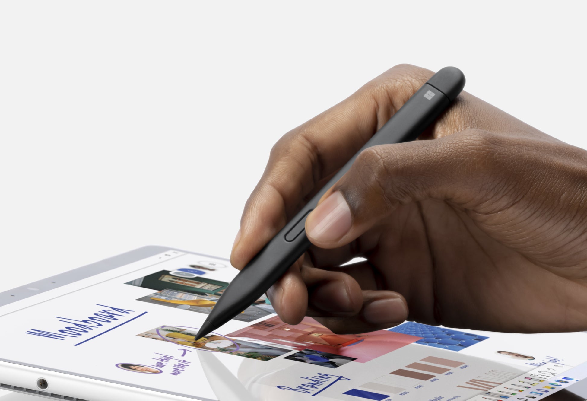 Microsoft Surface Slim Pen 2 Eingabestift – für Microsoft Surface (Auswahl), Kunststoff, Schwarz