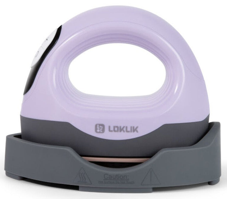 LOKLiK Transferpresse Mini 3, Lavendel, Heizplatte 9,3 × 8 cm, 550 W