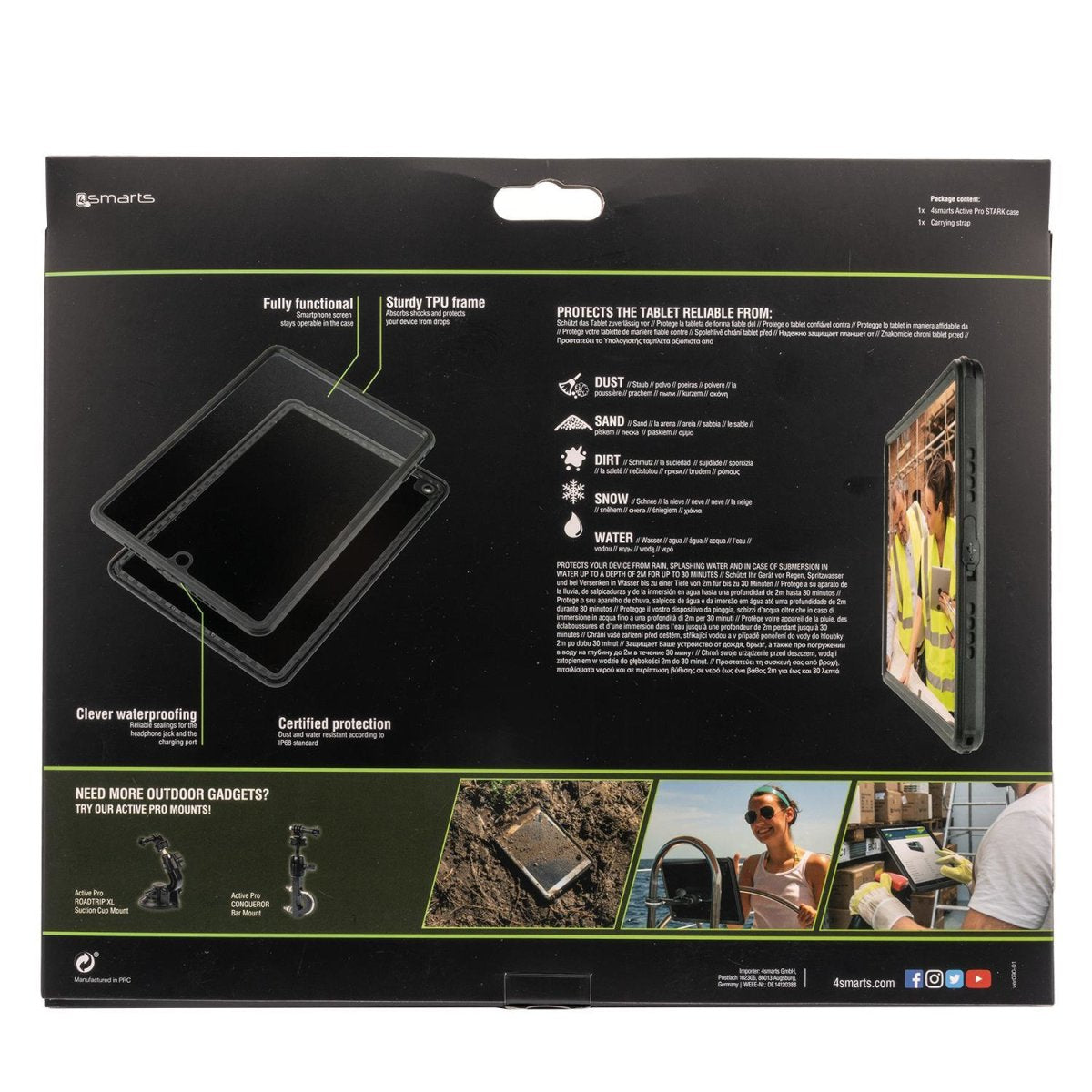 4smarts Tablet-Hülle für iPad mini 8,3" (6. Gen.) – Schwarz