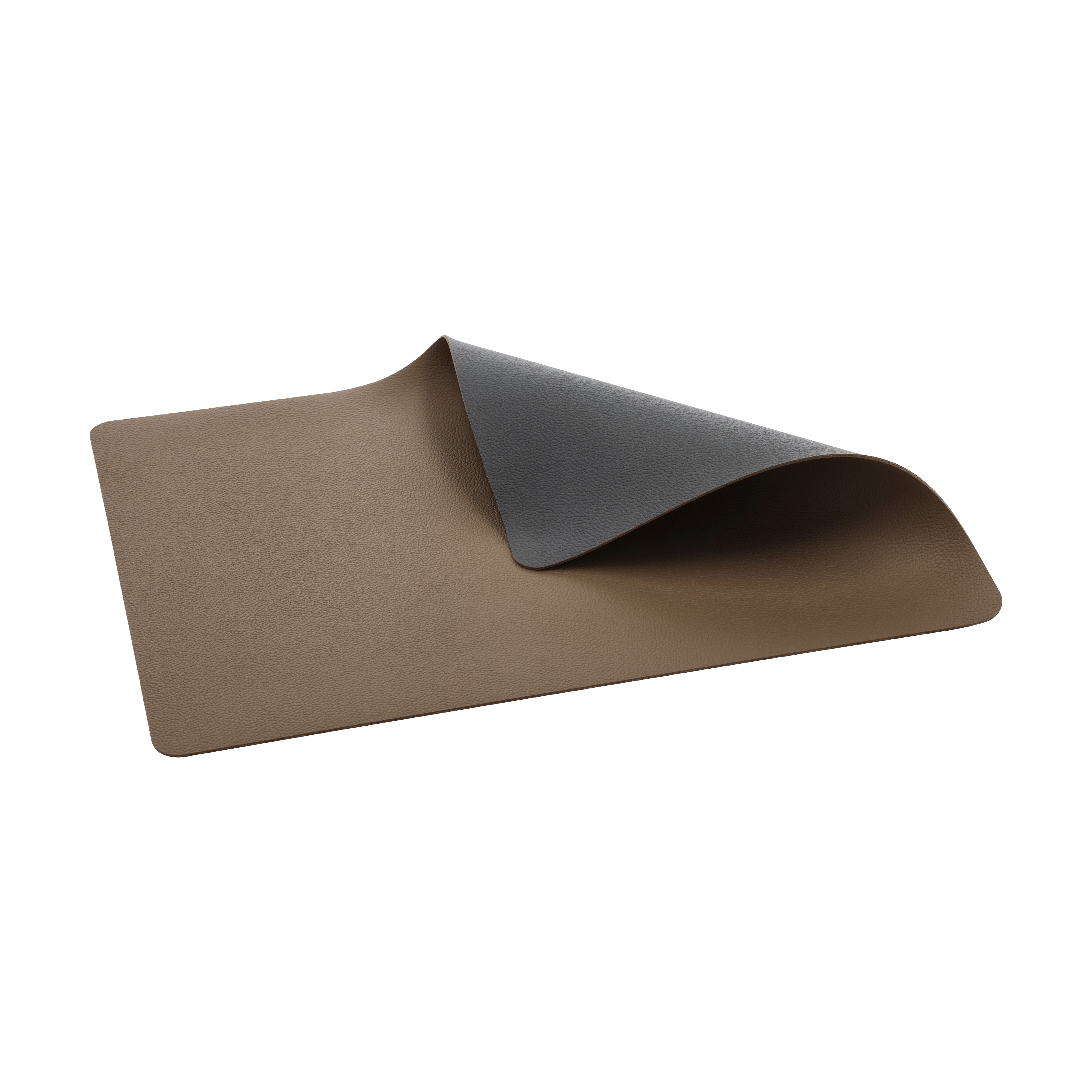 BITZ Tischset – PVC, dunkelbraun, 46 × 33 cm – 4er-Set