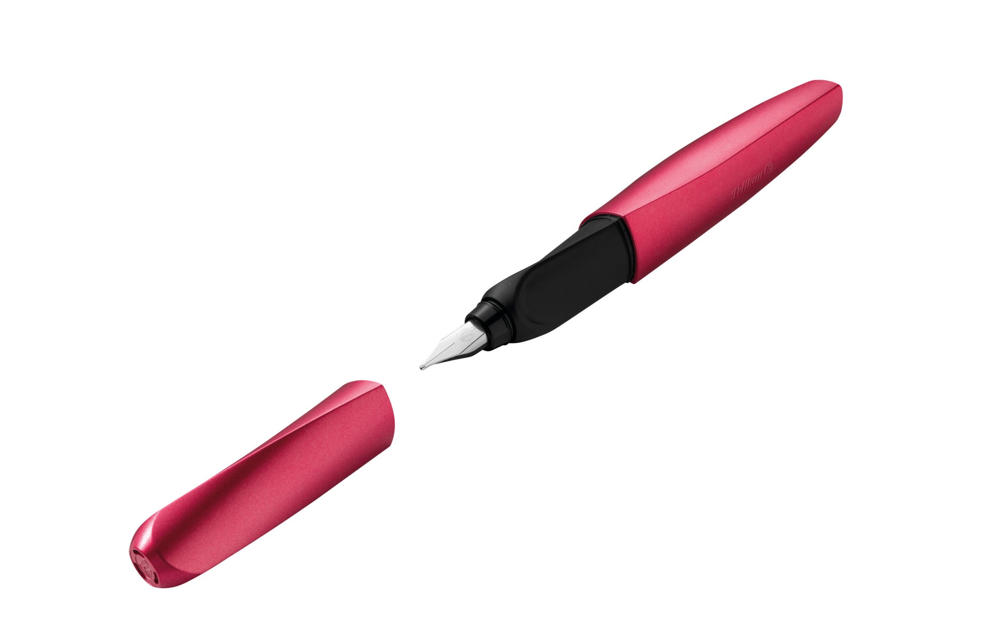 Pelikan Twist – Federspitze M – für Rechts- & Linkshänder – Rot, Blau – Patronen