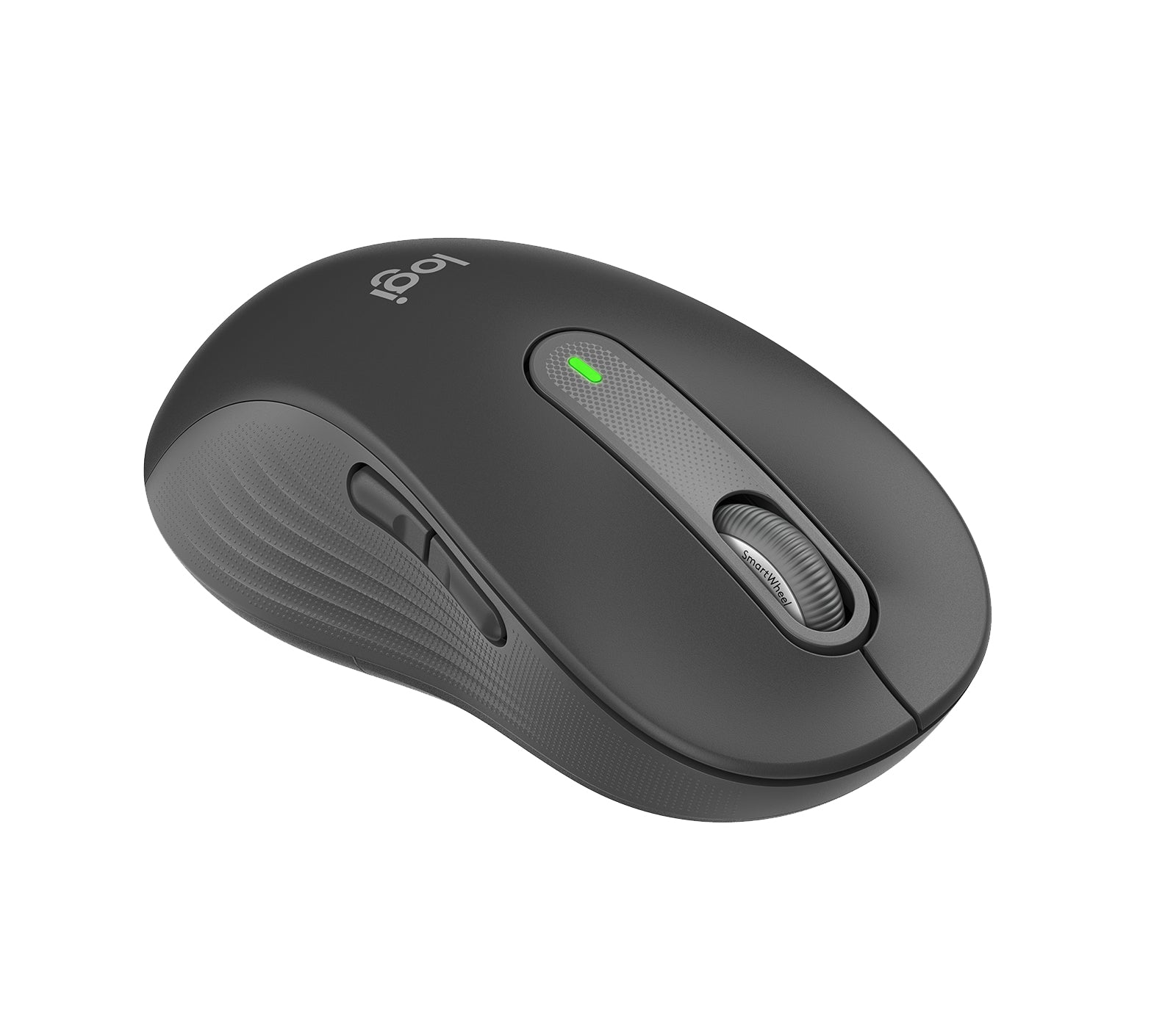 Logitech M650 L Maus – kabellos, für Linkshänder, Graphit