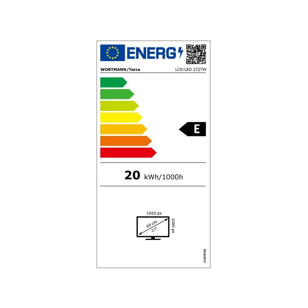 TERRA 2727W V2 – Monitor, HDMI, DP, USB-C, GREENLINE PLUS, Schwarz
