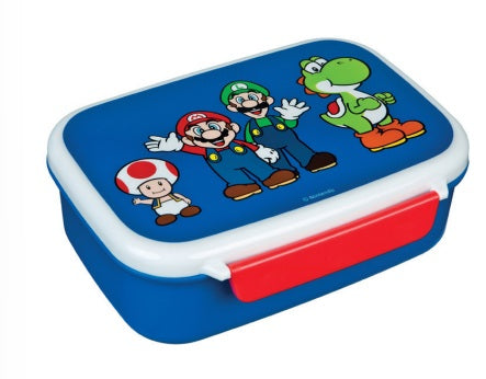 Scooli Super Mario – Lunchbox, 18 × 13,5 × 6 cm, mehrfarbig, BPA-frei