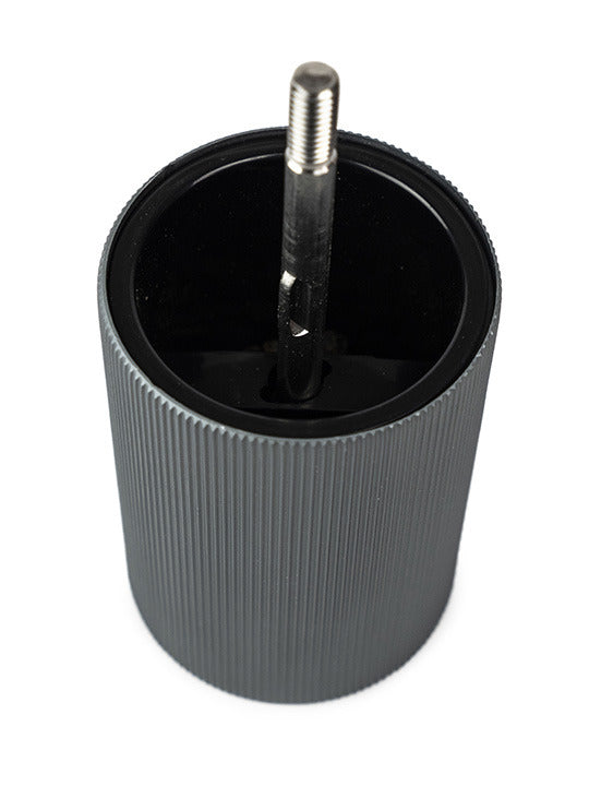Peugeot Pfeffermühle Line – manuell, Stahlmahlwerk – Aluminium & Holz (Buche) – grau – 12 cm