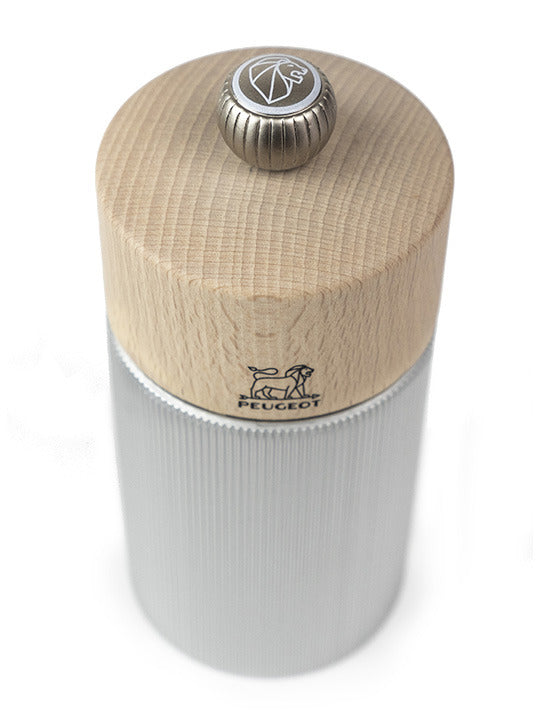 Peugeot Salz-/Pfeffermühle 12 cm, Aluminium/Holz, Hellbraun