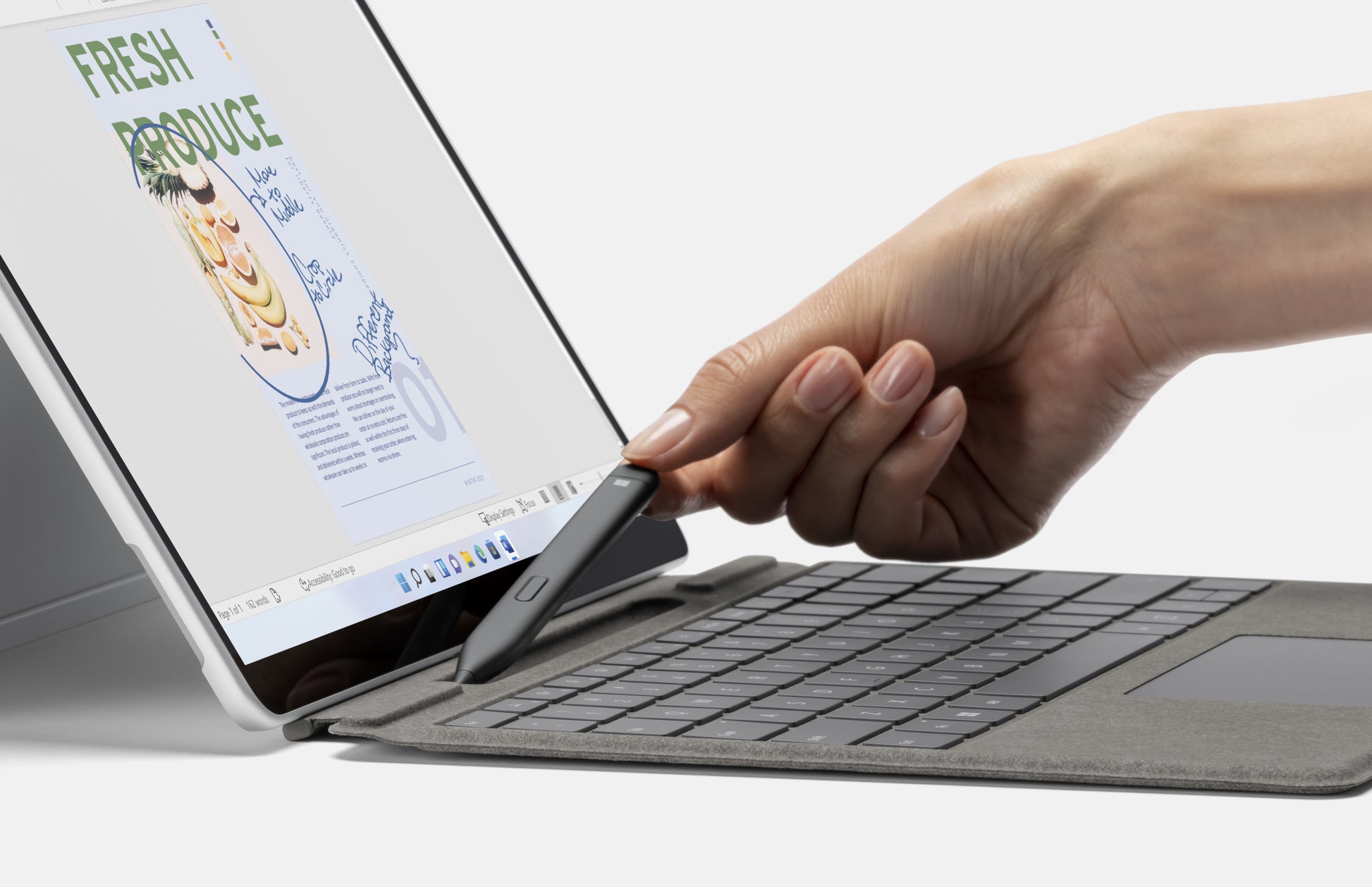 Microsoft Surface Slim Pen 2 Eingabestift – für Microsoft Surface (Auswahl), Kunststoff, Schwarz