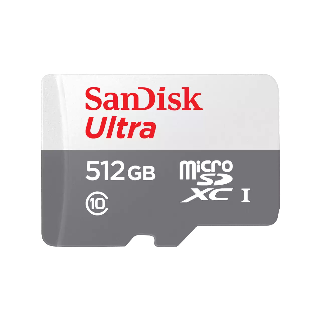 SanDisk Ultra Lite Speichergerät – 512 GB, UHS-I, microSDXC, Klasse 10, 100 MB/s, weiss/grau