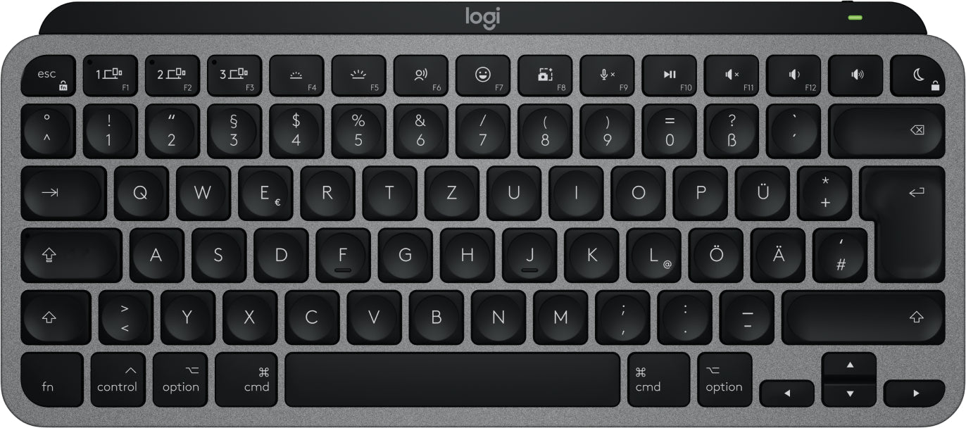 Logitech MX Keys Mini – Tastatur, kabellos (Bluetooth), DE-Layout (DE) – für macOS