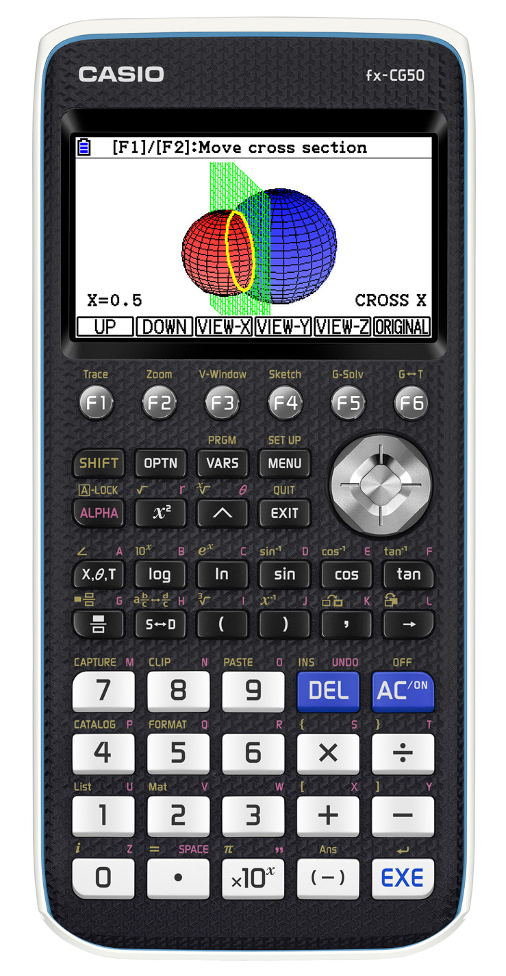 Casio Taschenrechner FX-CG50 – 15-stellig, LCD, Batterie, Schwarz, 89×189×19 mm