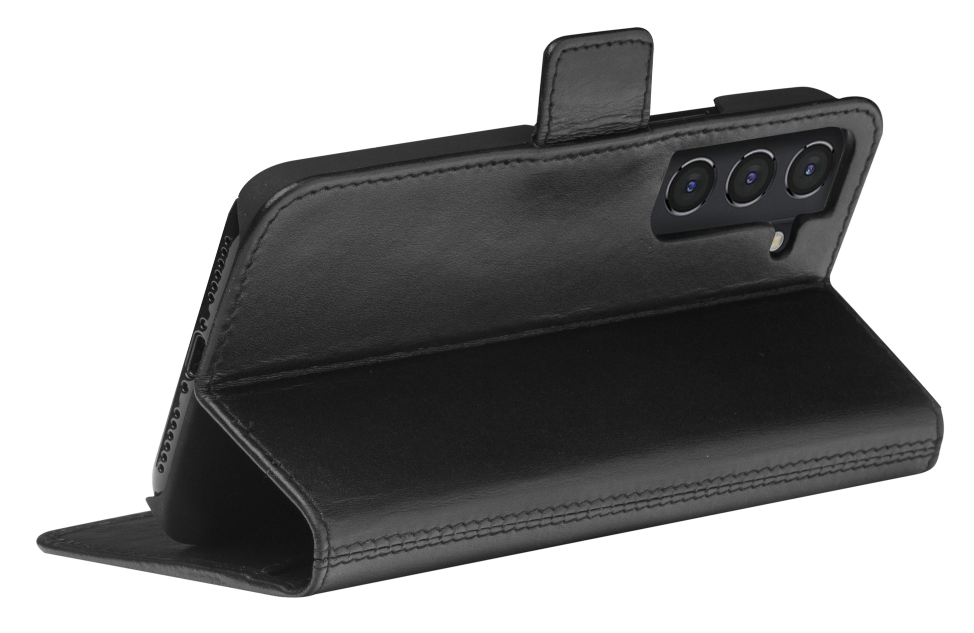 dbramante1928 Copenhagen Slim – Folio – für Samsung Galaxy S22, mit Ständer, Schwarz, kratzresistent