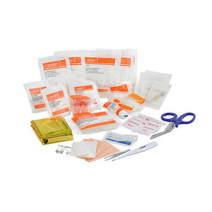 Care Plus Reise-Erste-Hilfe-Set – 59-teilig, Nylon, Rot, 20 × 7 × 14 cm