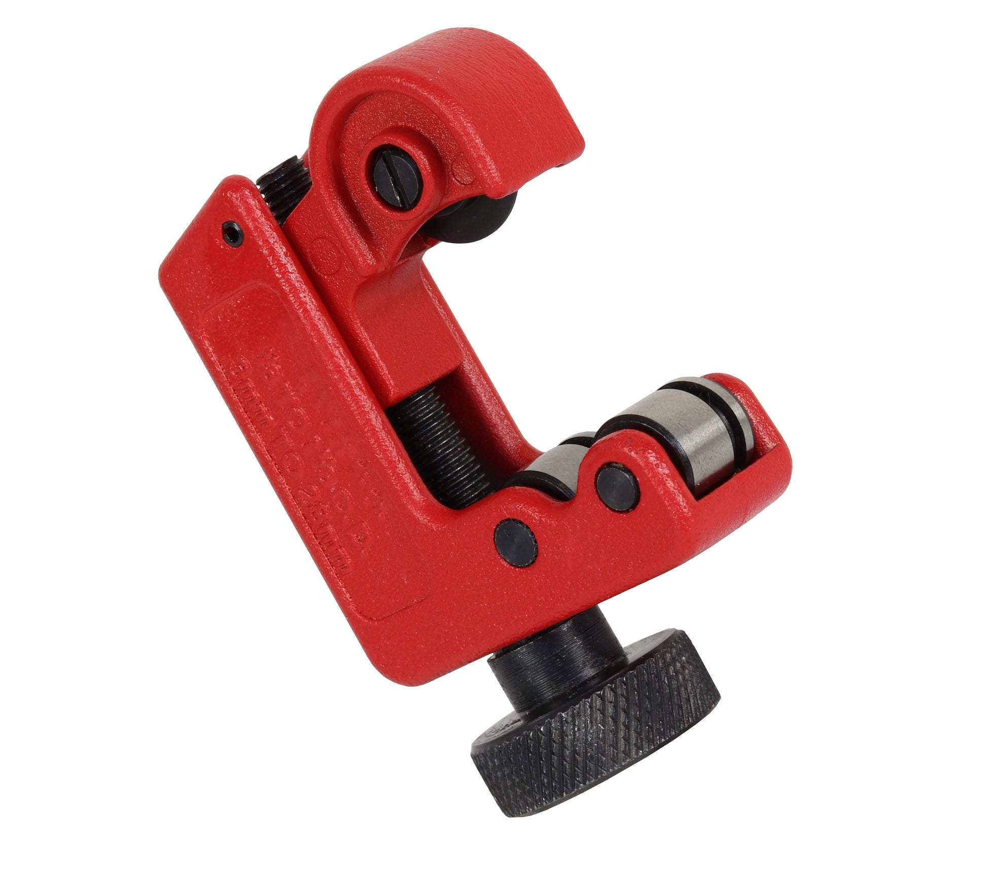 CFH RA 724 – Rohrabschneider 3–28 mm, Stahl, Schwarz/Rot